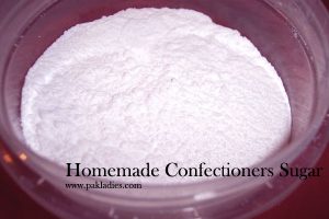 Homemade Confectioners Sugar