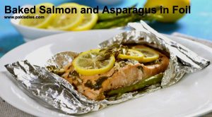 Baked Salmon and Asparagus in Foil