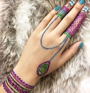 Color Mehndi Designs