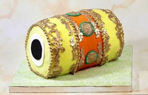Mehndi Dholki Cake