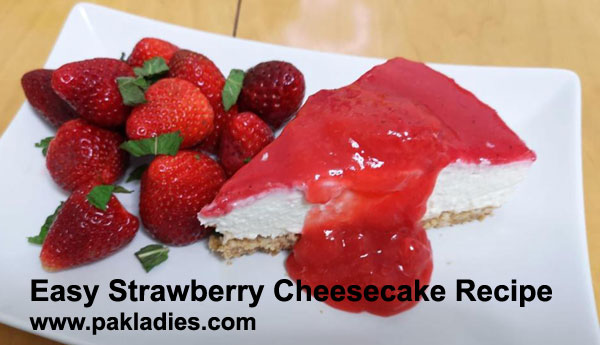 Easy Strawberry Cheesecake Recipe