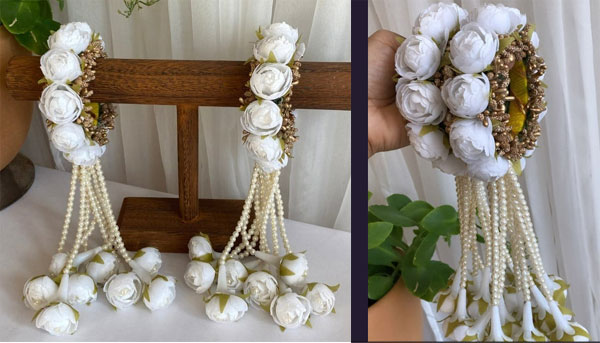 FLOWER GAJRA White