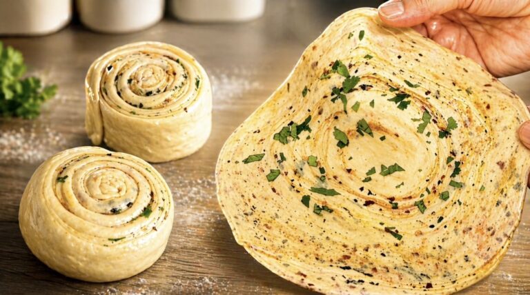 Lachha Style Layered Paratha