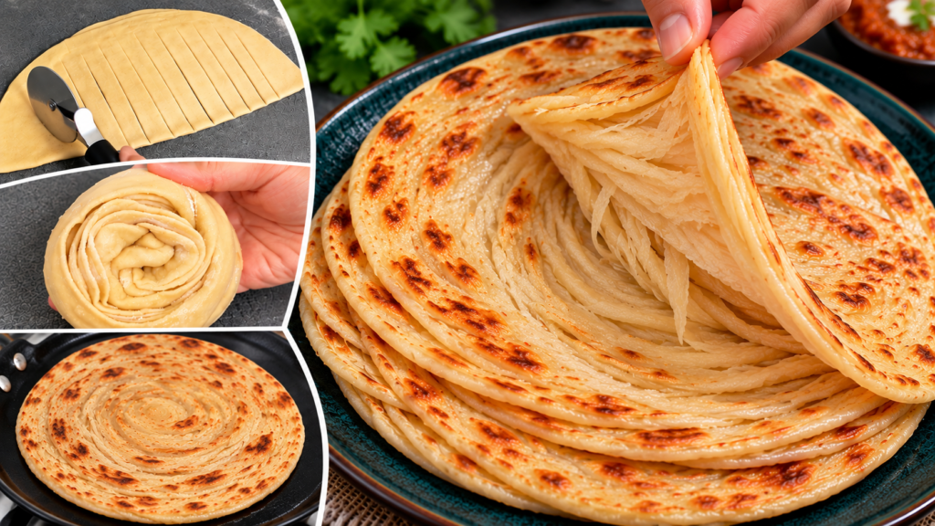 Crispy Lachha Paratha Recipe